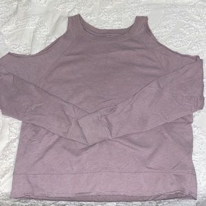 Cold shoulder mauve top Victoria sport